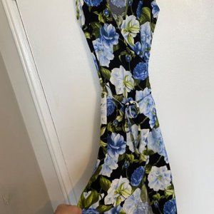 XS Long Floral Dress: Old school American Apparel